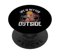 La vita è migliore fuori PopSockets PopGrip Adesivo