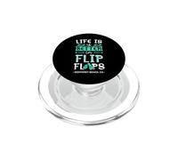 La vita è migliore in infradito Monterey Beach California PopSockets PopGrip per MagSafe