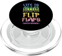 La vita è migliore in infradito Santa Monica California PopSockets PopGrip per MagSafe