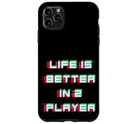 La vita è migliore nell'amante dei videogiochi a 2 giocatori Custodia per iPhone 11 Pro Max