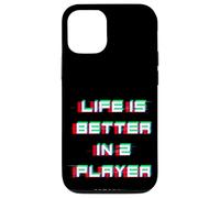 La vita è migliore nell'amante dei videogiochi a 2 giocatori Custodia per iPhone 12/12 Pro