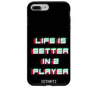 La vita è migliore nell'amante dei videogiochi a 2 giocatori Custodia per iPhone 7 Plus/8 Plus