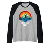 La Vita è Migliore Quando Fai Escursioni John Muir Trail Maglia con Maniche Raglan
