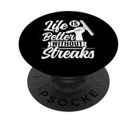 La Vita È Migliore Senza Strisce - Pestitore Professionale PopSockets PopGrip Adesivo