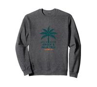 La Vita è Migliore sotto Una Palma - Unidea Felpa, Unisex per Adulti, Grigio Scuro, XL
