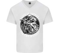 La Vita È Migliore Su Due Ruote Maglietta In Cotone A V Per Uomo