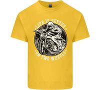 La Vita È Migliore Su Due Ruote Maglietta Per Bambini Ragazzi E Ragazze