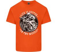 La Vita È Migliore Su Due Ruote Maglietta Per Bambini Ragazzi E Ragazze