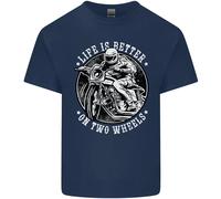 La Vita È Migliore Su Due Ruote Maglietta Per Bambini Ragazzi E Ragazze