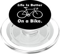 La vita è migliore su un ciclista di strada in bicicletta per ciclista PopSockets PopGrip per MagSafe