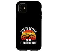 La vita è migliore su una bici elettrica Custodia per iPhone 11