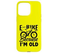La vita è migliore su una bici elettrica perché sono vecchio Custodia per iPhone 15 Pro Max