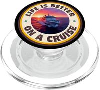 La vita è migliore su una crociera, progettazione di vacanze in crociera nautica PopSockets PopGrip per MagSafe