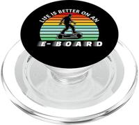 La vita è migliore su una scheda elettronica - Electric Board Rider Tech PopSockets PopGrip per MagSafe