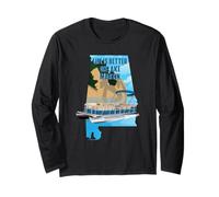 La Vita è Migliore sul Lago Martin Pontoon Maglia a Manica