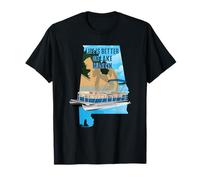 La Vita è Migliore sul Lago Martin Pontoon Maglietta