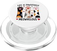 La vita è passivamente Meowvelous Amante dei gatti PopSockets PopGrip per MagSafe