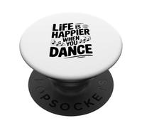 La vita è più felice quando balli PopSockets PopGrip Adesivo