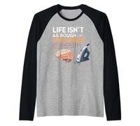 La Vita è Ruvida Quando Il Cervello è Liscio Maglia con Maniche Raglan