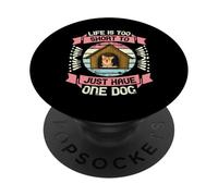 La vita è troppo breve per avere un solo cane PopSockets PopGrip Adesivo