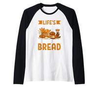 La Vita è Troppo Breve per la Cottura del Pane acquistato in Negozio Maglia con Maniche Raglan