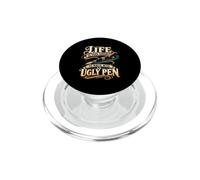 La vita è troppo breve per scrivere con una penna brutta PopSockets PopGrip per MagSafe