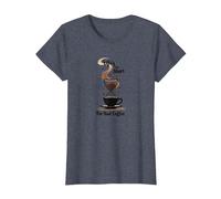 La Vita è Troppo Breve per Un caffè Cattivo - Coffee Lover Art Maglietta, Donna, Pervinca, XL