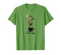 La Vita è Troppo Breve per Un caffè Cattivo - Coffee Lover Art Maglietta, Uomo, Erba, 3XL