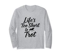 La Vita è Troppo Corta per trotterellata Design del Maglia a Manica