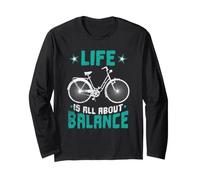 La Vita è Tutta Una questione di Balance Cycling Maglia a Manica
