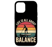 La vita è tutta una questione di equilibrio, paddleboarding retrò Custodia per iPhone 12/12 Pro