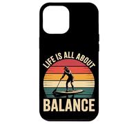 La vita è tutta una questione di equilibrio, paddleboarding retrò Custodia per iPhone 12 Pro Max