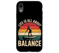 La vita è tutta una questione di equilibrio, paddleboarding retrò Custodia per iPhone XR
