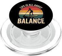 La vita è tutta una questione di equilibrio, paddleboarding retrò PopSockets PopGrip per MagSafe