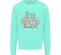 La Vita È Un Bellissimo Viaggio Felpa Per Bambini Bicicletta