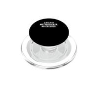 la vita è un figlio di puttana senza scuse audace fiducioso PopSockets PopGrip per MagSafe
