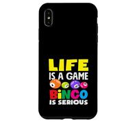 La vita è un gioco Bingo è un giocatore serio di bingo Custodia per iPhone XS Max