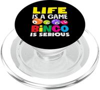 La vita è un gioco Bingo è un giocatore serio di bingo PopSockets PopGrip per MagSafe
