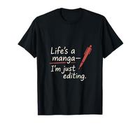 La vita è un manga Sto solo modificando una grafica casuale Maglietta