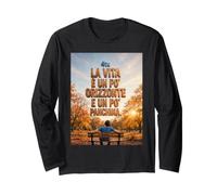 La Vita è Un pò Orizzonte e Un pò panchina (4tu Libro) Maglia a Manica