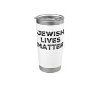 La vita ebraica è materia - pro orgoglio ebraico - stop hate Bicchiere termico in acciaio inox doppia parete