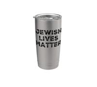 La vita ebraica è materia - pro orgoglio ebraico - stop hate Bicchiere termico in acciaio inox doppia parete
