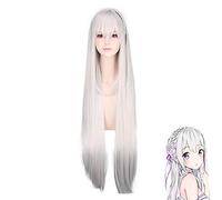 La vita in un mondo diverso da Zero Re: Zero Kara Hajimeru Isekai Seikatsu Emilia Parrucca cosplay lunga + Cappellino parrucca