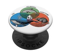 La vita, l'universo e tutto, 42 Risposta alla vita PopSockets PopGrip Adesivo