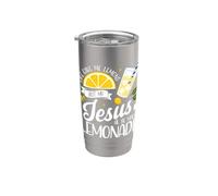 La vita mi ha dato dei limoni, ma il mio Gesù è Makin Lemonade Bicchiere termico in acciaio inox doppia parete