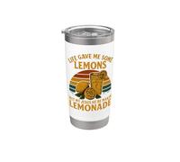 La vita mi ha dato dei limoni, ma il mio Gesù sta facendo la limonata Bicchiere termico in acciaio inox doppia parete