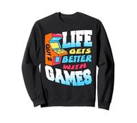 La Vita migliora con i Giochi Arcade retrò Ogni Giorno Felpa