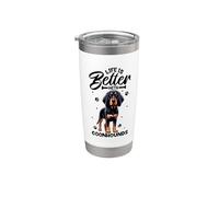 La vita migliore con il Black and Tan Coonhound Bicchiere termico in acciaio inox doppia parete