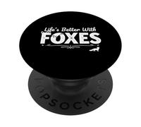 La vita migliore con volpi fauna selvatica natura amanti degli animali PopSockets PopGrip Adesivo