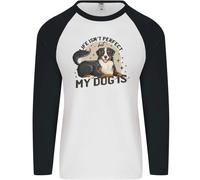 La Vita Non È Perfetta Ma Il Mio Cane È Uomo L/S Maglietta Da Baseball